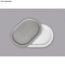 PET Gießform Dekoplatte Oval, 24,5x18x2cm, Rand 1,3cm breit