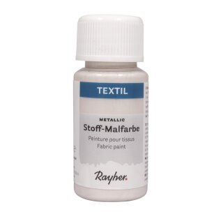 Textil Stoffmalfarbe Metallic, Flasche 50ml, perlmutt