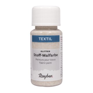 Textil Stoffmalfarbe Glitter, Flasche 50ml, gold