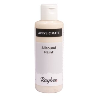 Allround Paint Acrylfarbe, Flasche 80ml, creme