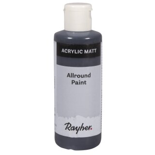 Allround Paint Acrylfarbe, Flasche 80ml, schwarz