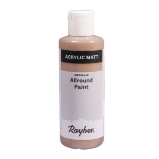 Allround Paint Acrylfarbe Metallic, Flasche 80ml, brill.bronze