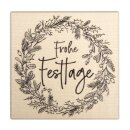 Stempel Frohe Festtage, 7x7cm