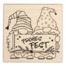 Stempel Frohes Fest Wichtelgrüße, 6x6cm