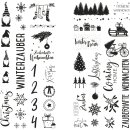 Transferfolie Winter + Christmas, verschiedene Designs,...